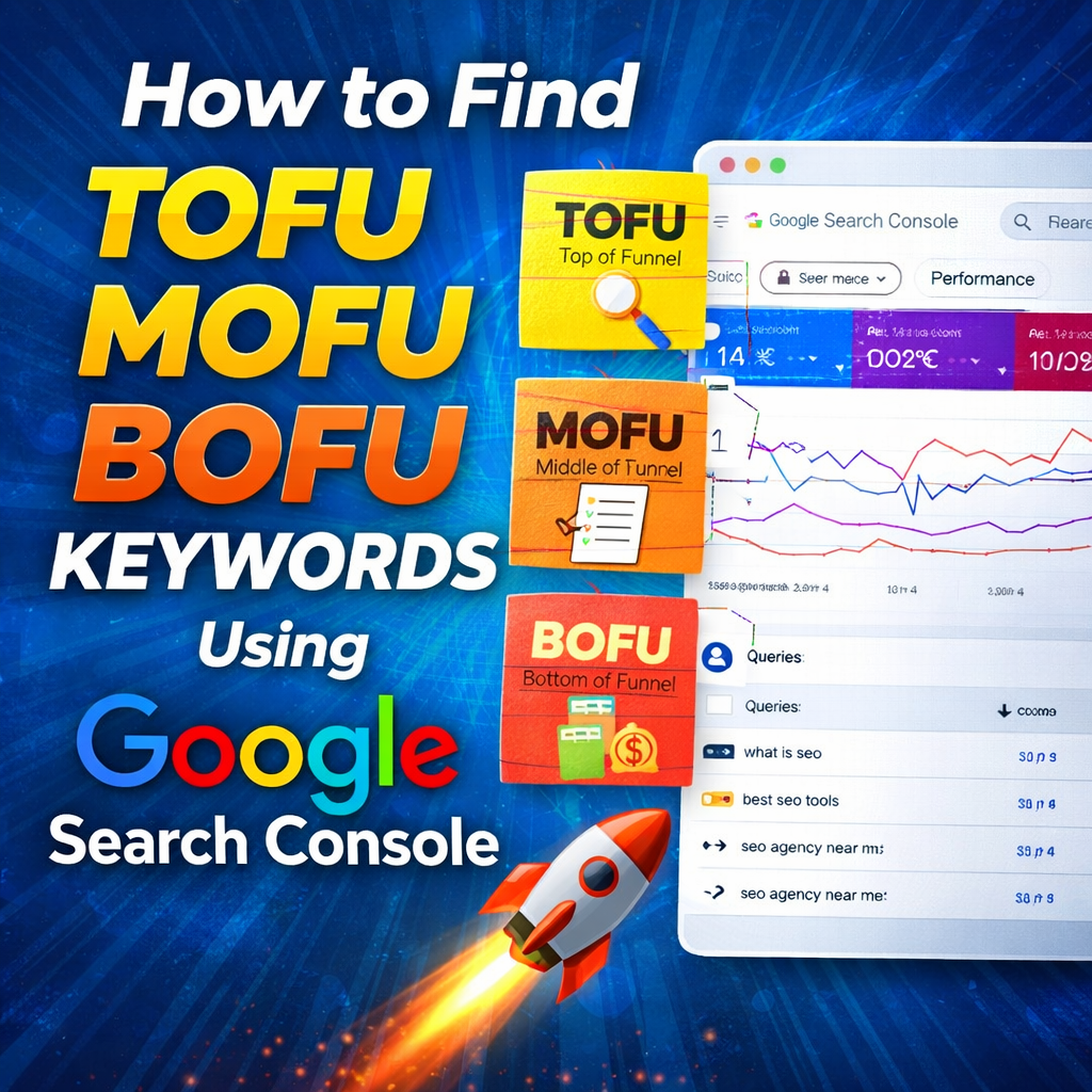 TOFU MOFU BOFU keywords using Google Search Console