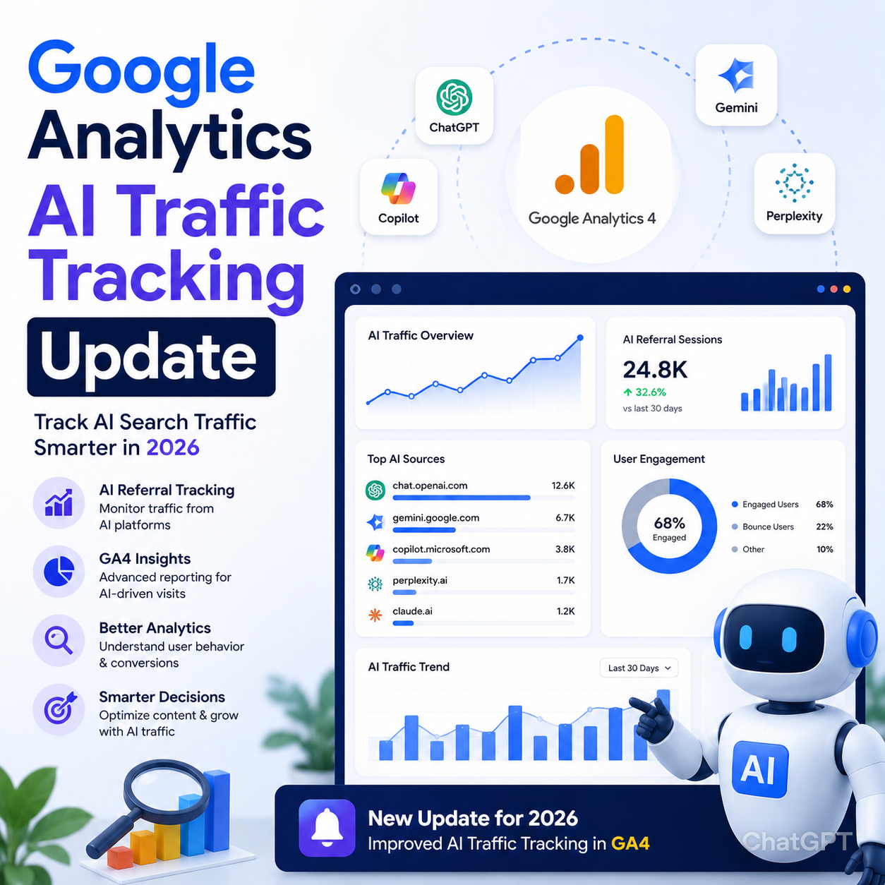 Google Analytics AI Traffic Tracking Update Explained 2026
