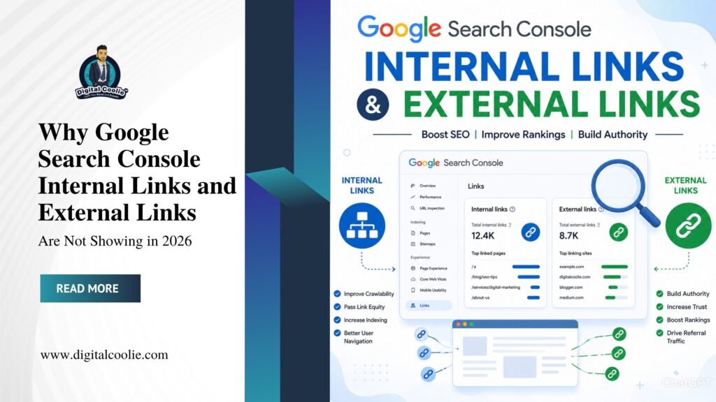 Google Search Console internal links not showing